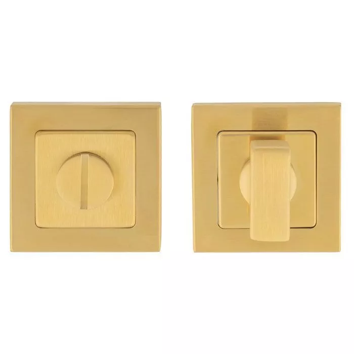 CARLISLE Satin Brass Square Thumbturn Snib & Release | SST1415SPVD