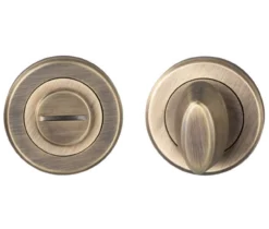 Carlisle Antique Brass Thumbturn Snib & Release On Square Rose | SZM004SQAB