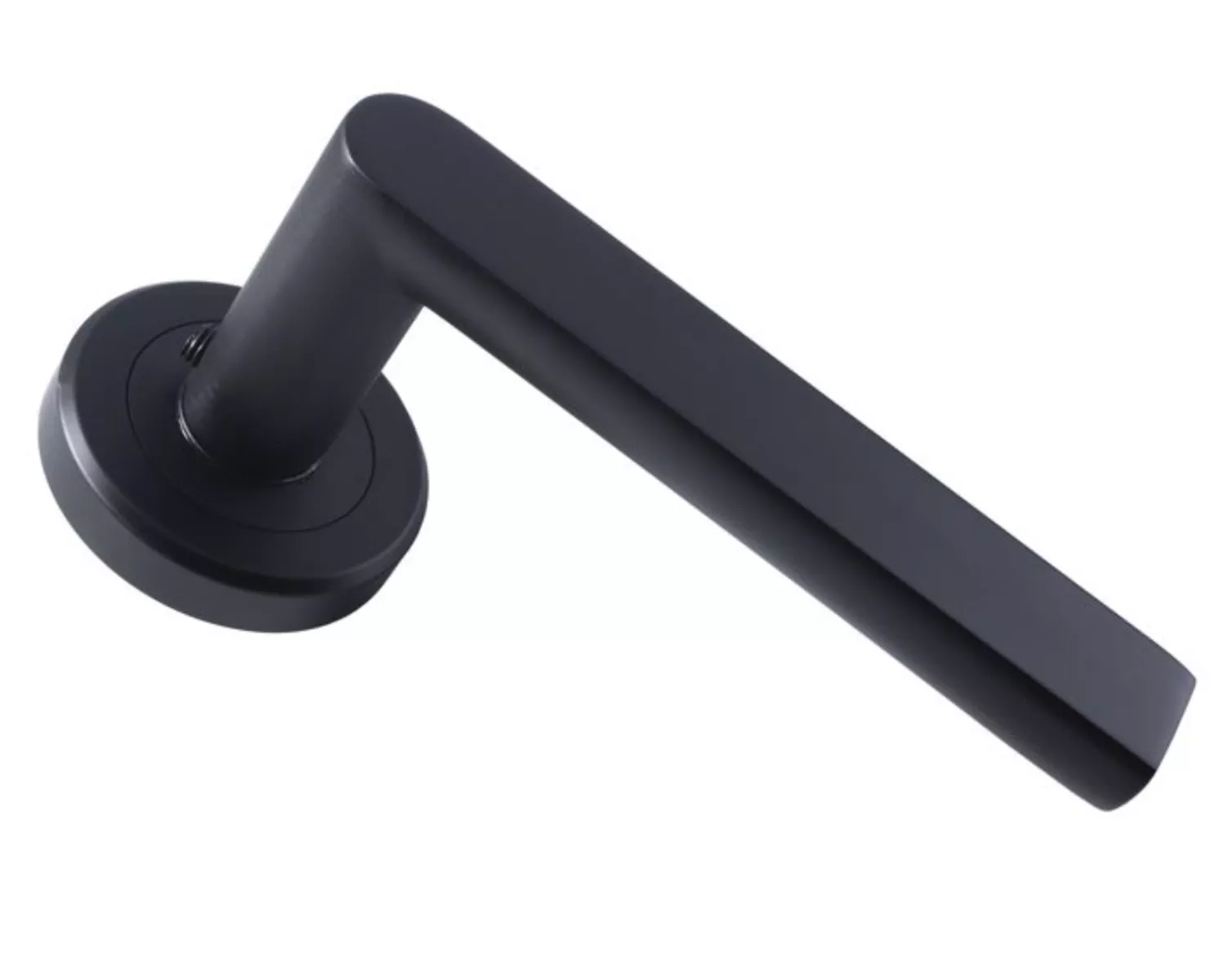 Set Carlisle Brass Matt Black Serozzetta Edge Lever On Round Rose | SZM210MB - Image 4