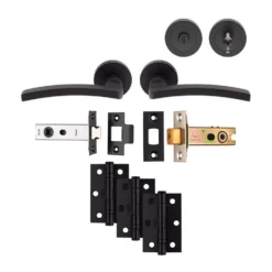 Matt Black Tavira Bathroom Pack - Ultimate Door Pack