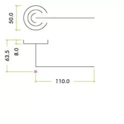 Set Tuscan Rose Gold Venice Designer Lever | ZPZ070TRG