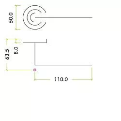 Set Tuscan Rose Gold Venice Designer Lever | ZPZ070TRG