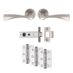 Satin Nickel Sinatra Latch Pack - Ultimate Door Pack