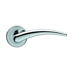 CARLISLE Set Polished Chrome Serozzetta Luna Lever On Round Rose | SZM100CP
