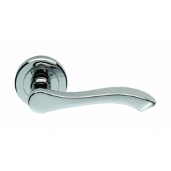 CARLISLE Set Polished Chrome Serozzetta Style Lever On Round Rose | SZM130CP
