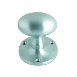 Set Satin Chrome Oval Mortice Knob Furniture