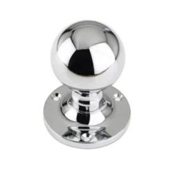 Set Polished Chrome Ball Mortice Knob Furniture