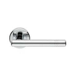 Set Carlisle Polished Chrome Serozzetta Atalaya Lever On Round Rose | ZIN3116PC