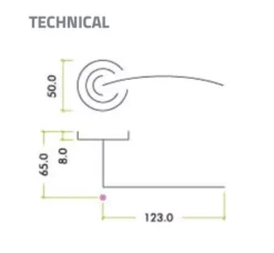 Set Oscuro Matt Black Venus Designer Lever | ZPZ140OMB